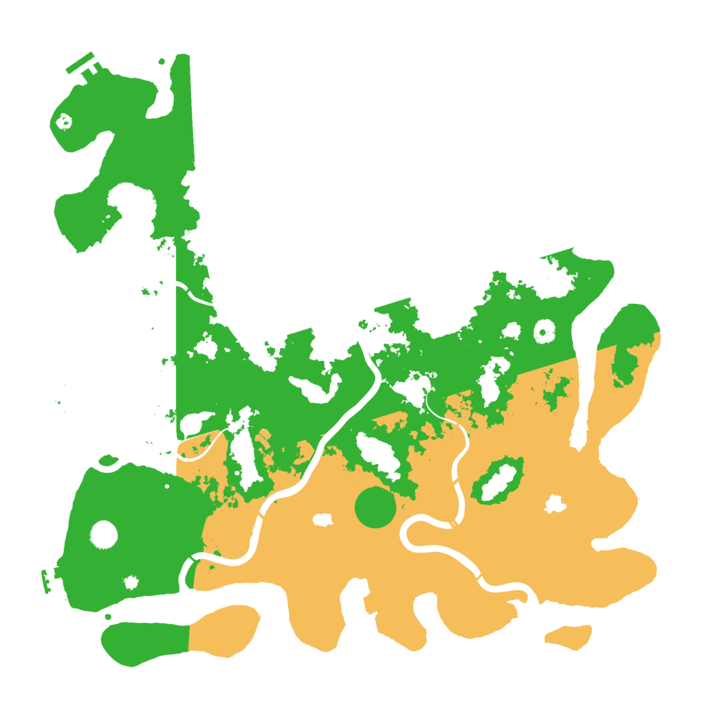 Biome Rust Map: Procedural Map, Size: 4500, Seed: 410039407