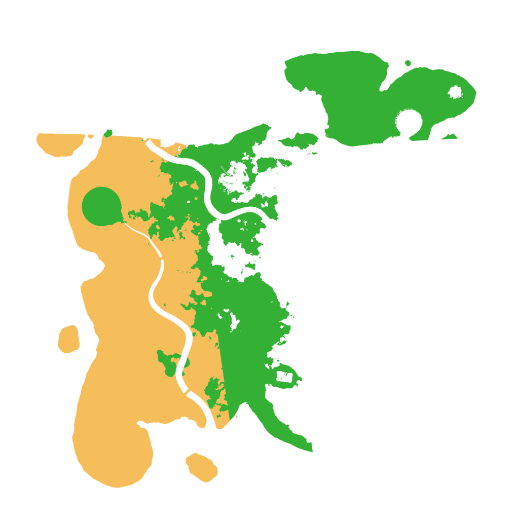 Biome Rust Map: Procedural Map, Size: 3500, Seed: 1352110507