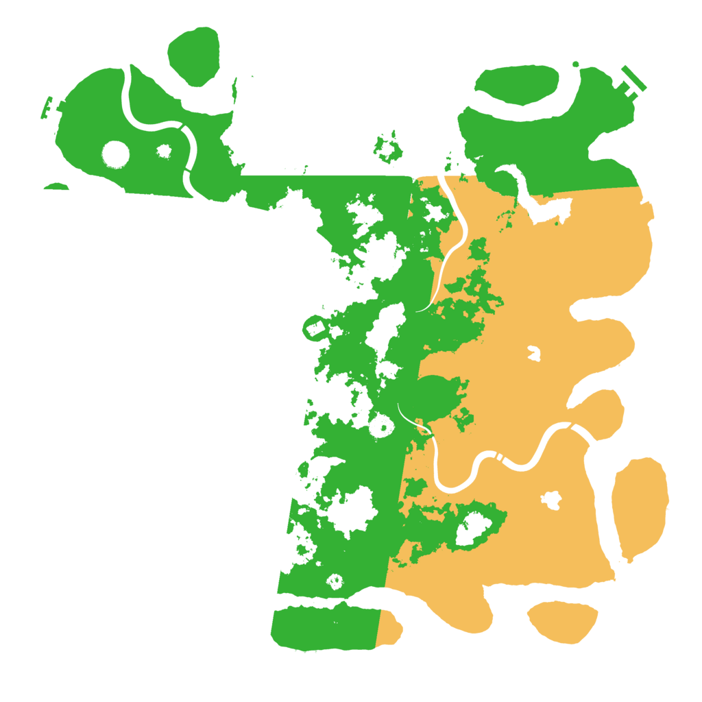 Biome Rust Map: Procedural Map, Size: 4500, Seed: 52967724