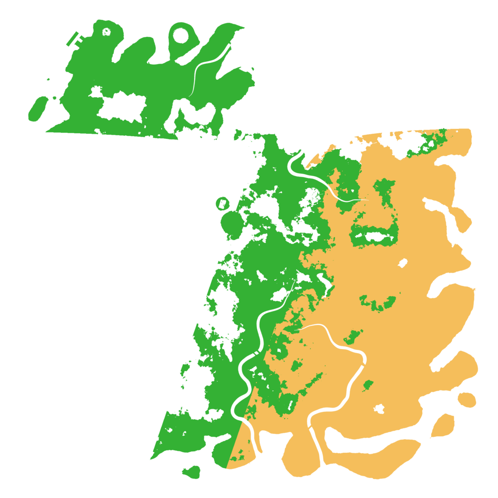 Biome Rust Map: Procedural Map, Size: 6000, Seed: 1666878799