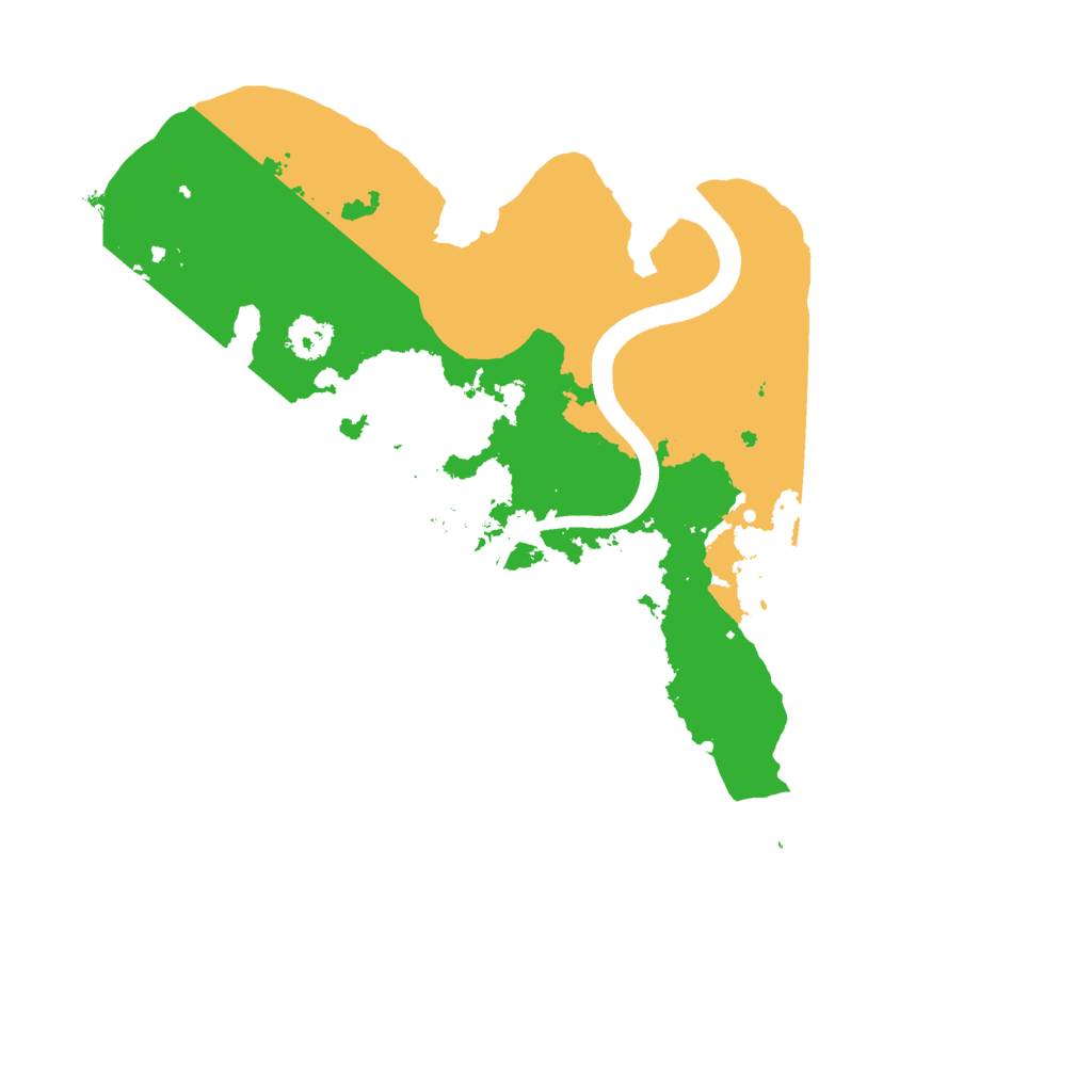 Biome Rust Map: Procedural Map, Size: 2500, Seed: 68851944