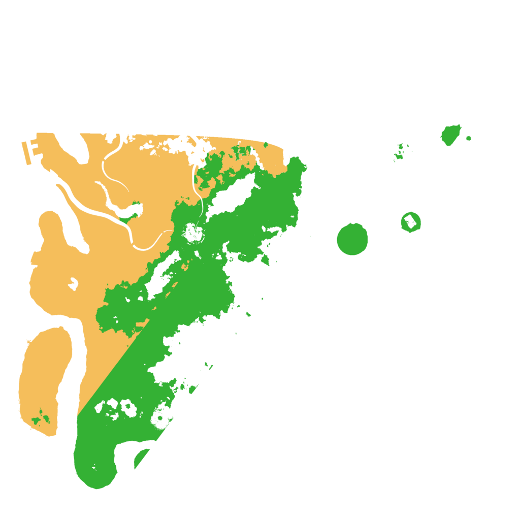 Biome Rust Map: Procedural Map, Size: 4500, Seed: 3837