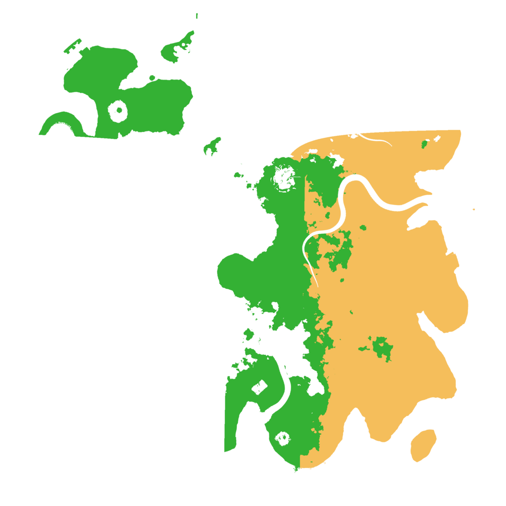 Biome Rust Map: Procedural Map, Size: 3700, Seed: 250290838