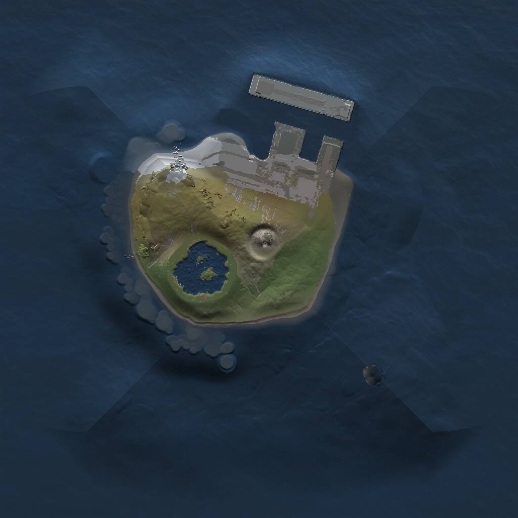 Rust Map: Procedural Map, Size: 1000, Seed: 764907639, 2 Monuments