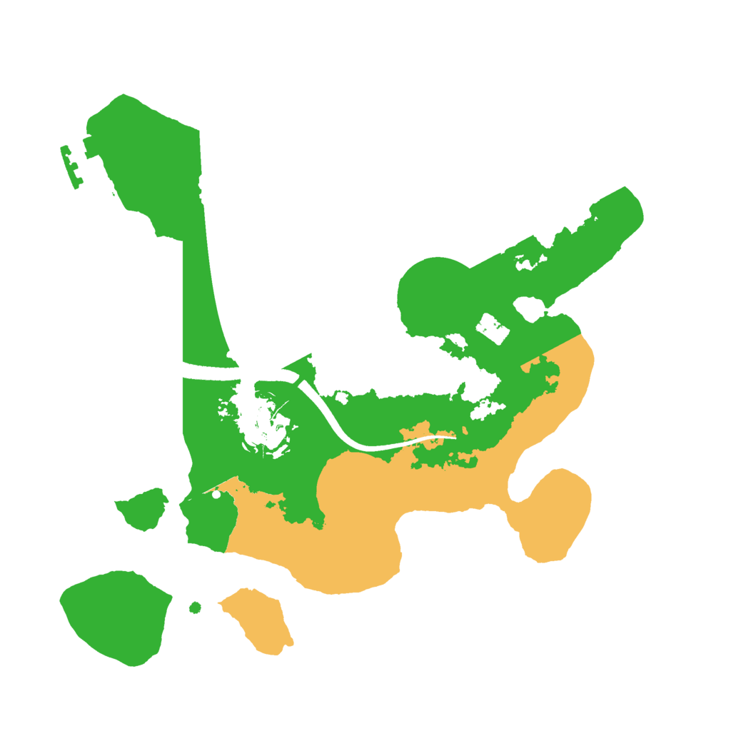 Biome Rust Map: Procedural Map, Size: 2500, Seed: 16325