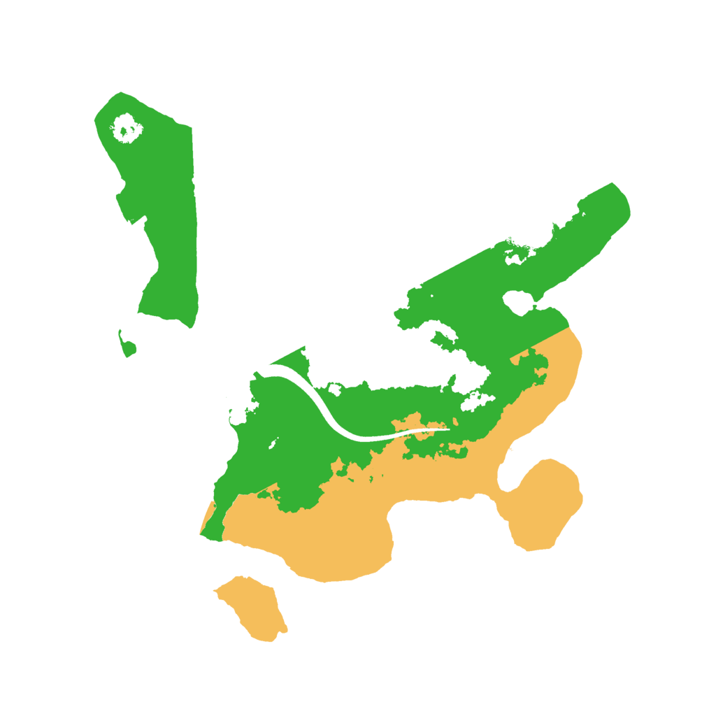 Biome Rust Map: Procedural Map, Size: 2500, Seed: 16325