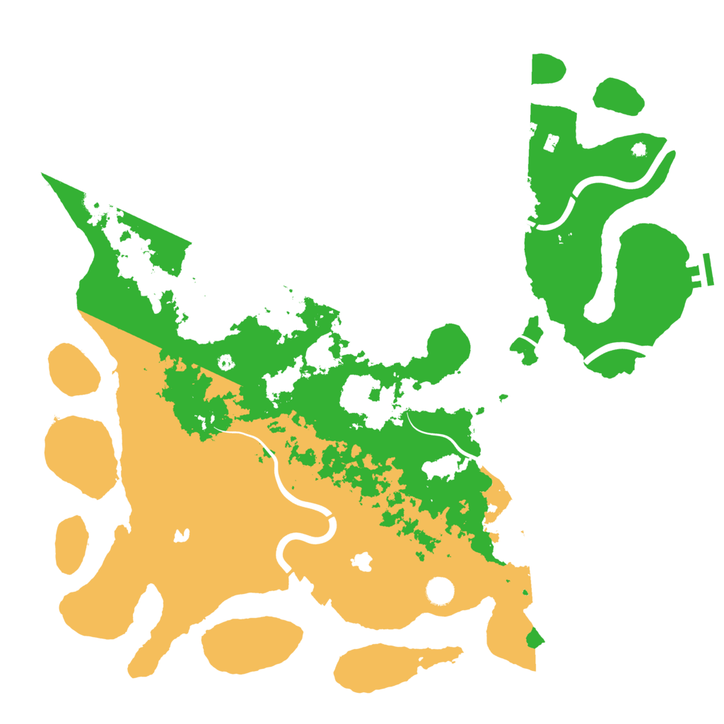 Biome Rust Map: Procedural Map, Size: 4500, Seed: 13240