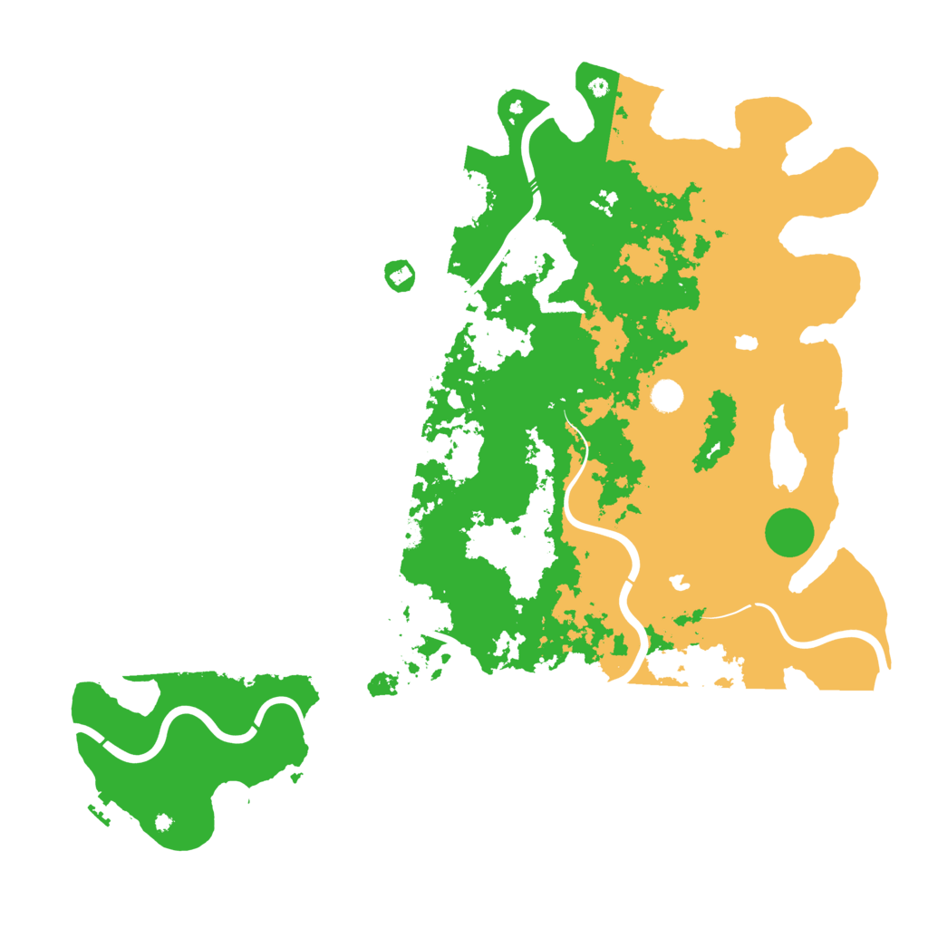 Biome Rust Map: Procedural Map, Size: 5000, Seed: 100995163