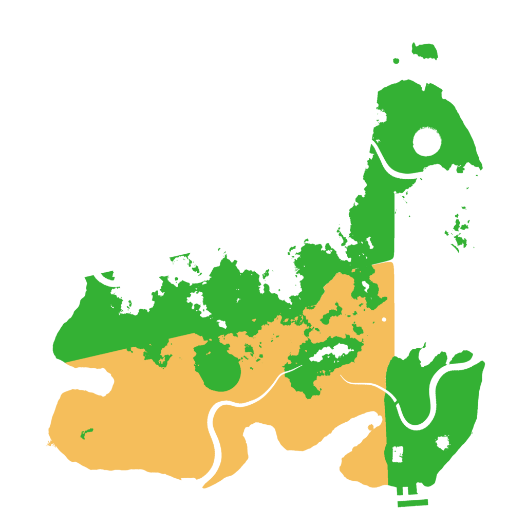 Biome Rust Map: Procedural Map, Size: 3500, Seed: 1714759783