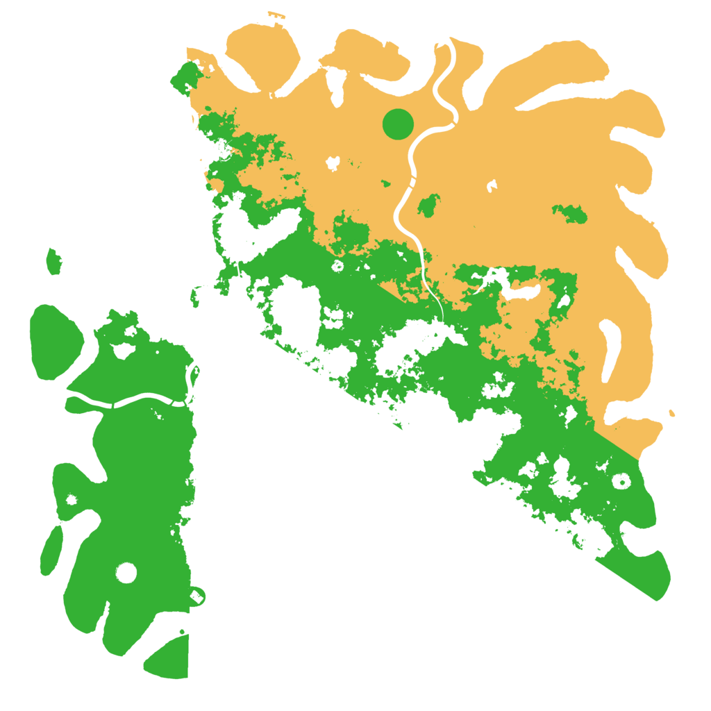 Biome Rust Map: Procedural Map, Size: 6000, Seed: 1384105307