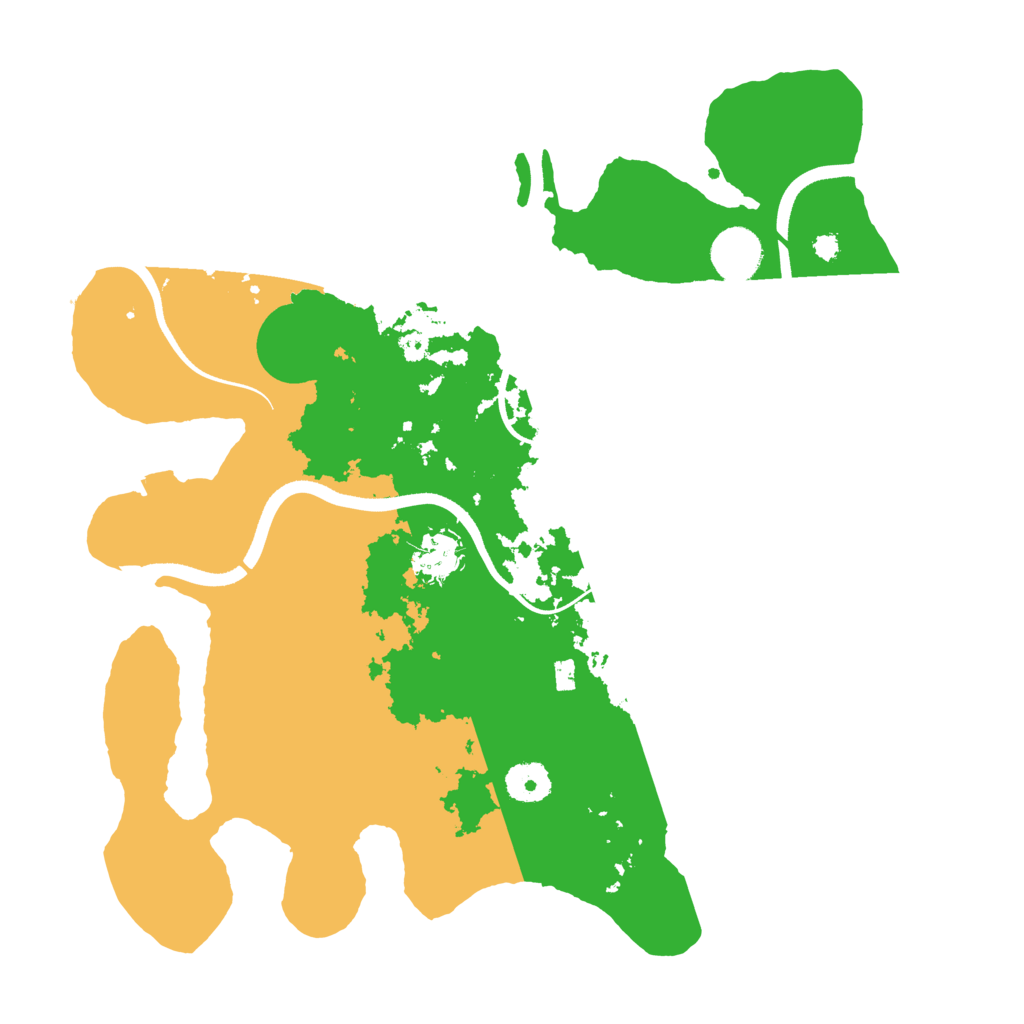 Biome Rust Map: Procedural Map, Size: 3600, Seed: 1940610477