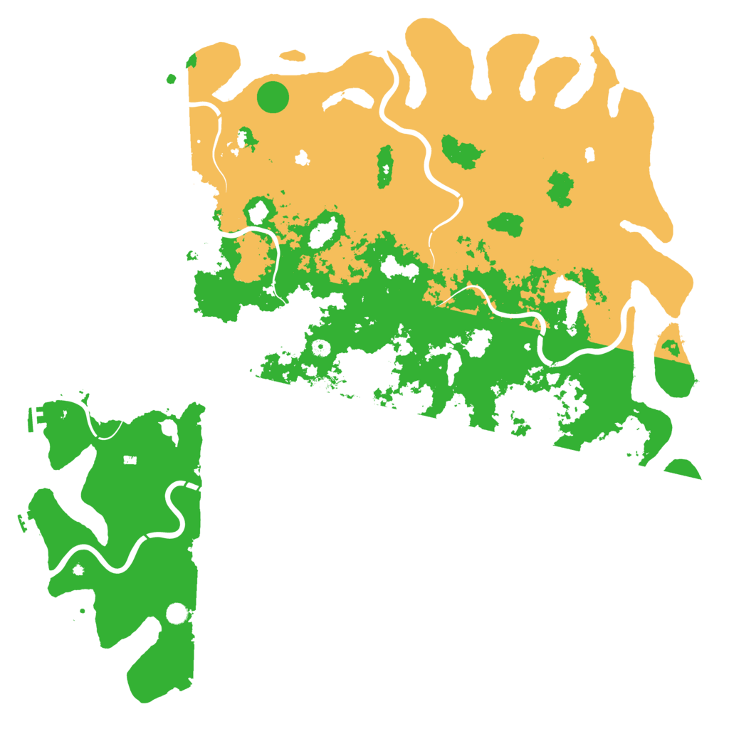 Biome Rust Map: Procedural Map, Size: 6000, Seed: 2084573818