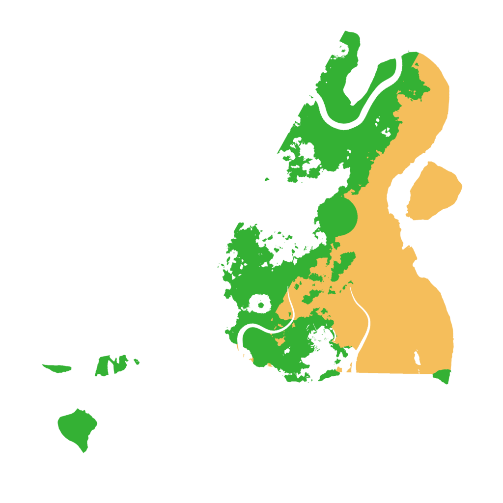 Biome Rust Map: Procedural Map, Size: 3600, Seed: 227480