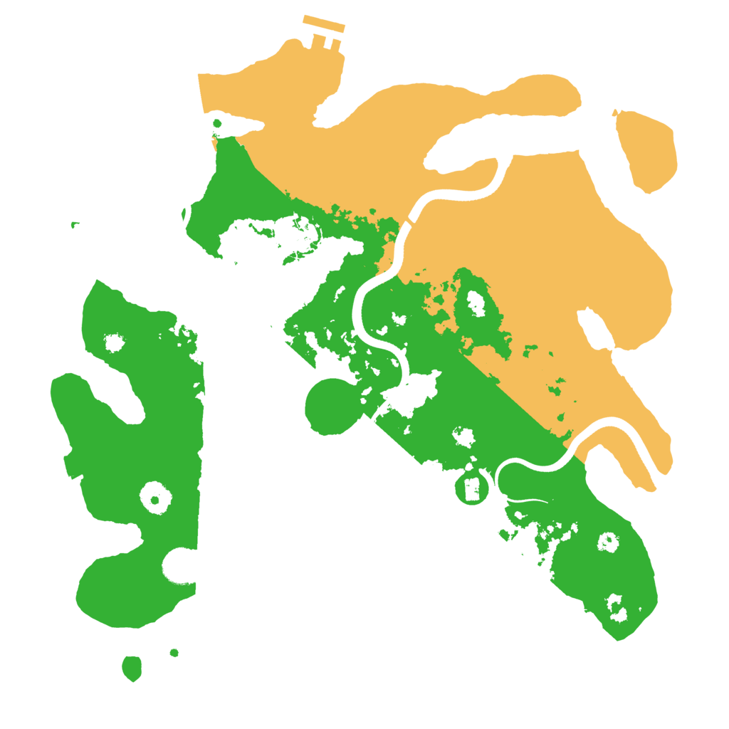 Biome Rust Map: Procedural Map, Size: 3500, Seed: 851860162