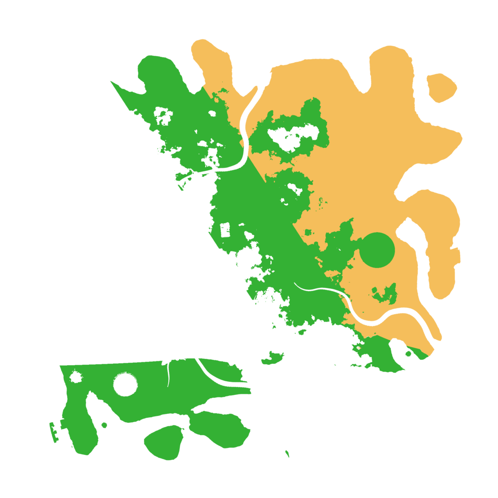 Biome Rust Map: Procedural Map, Size: 3700, Seed: 531326608