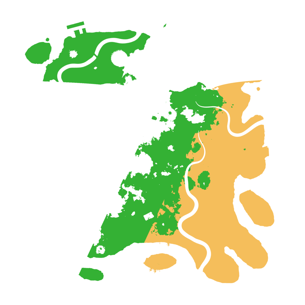 Biome Rust Map: Procedural Map, Size: 3500, Seed: 116524732