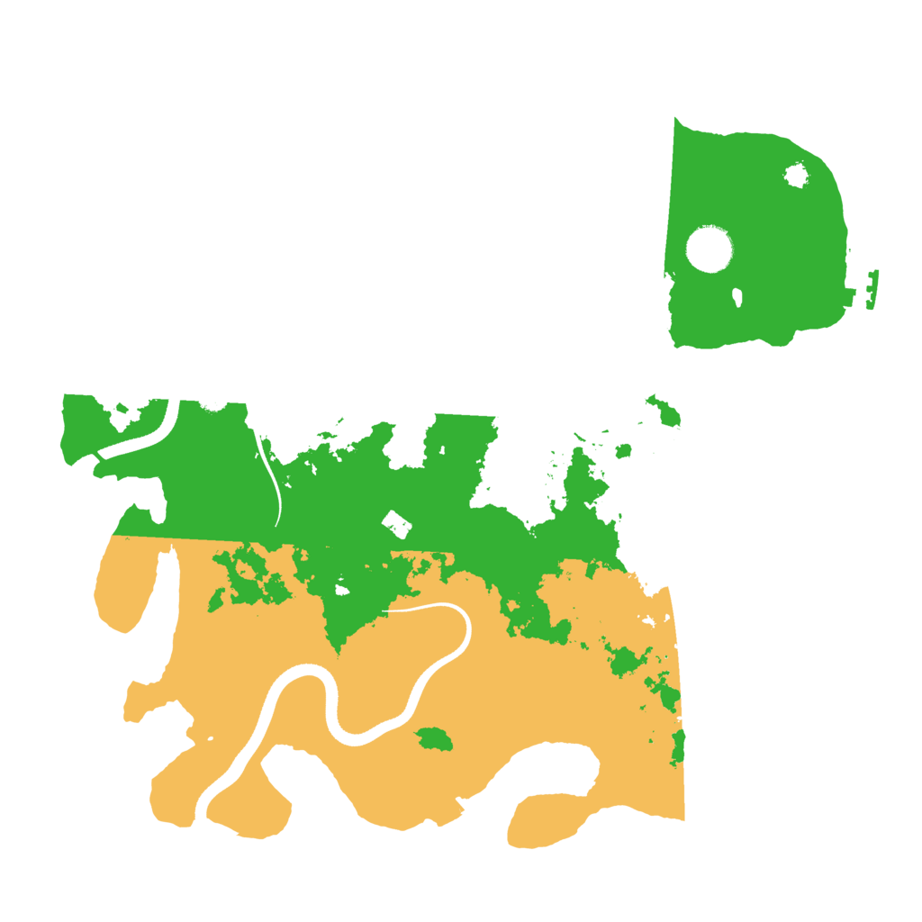 Biome Rust Map: Procedural Map, Size: 3500, Seed: 111570