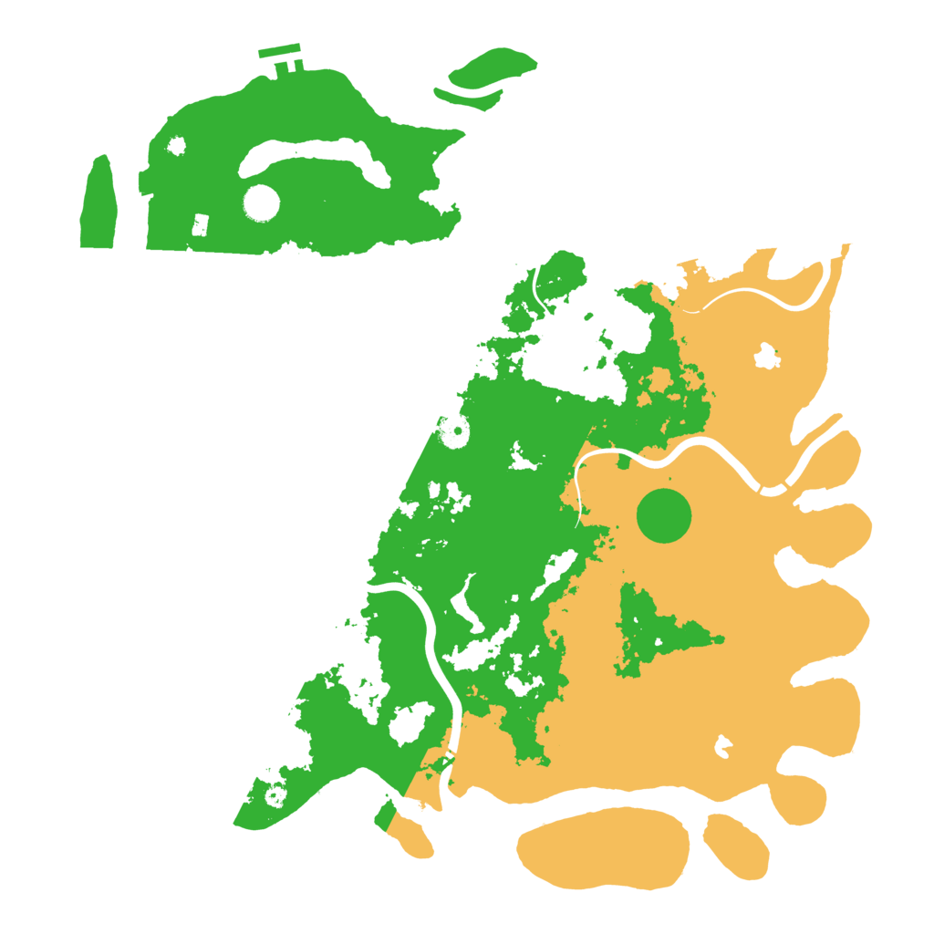 Biome Rust Map: Procedural Map, Size: 4500, Seed: 2114726749