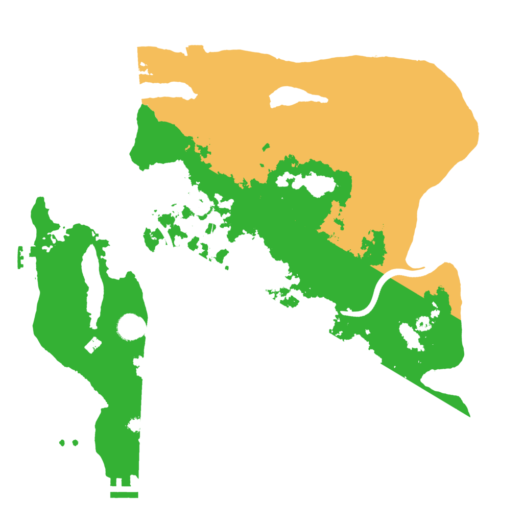 Biome Rust Map: Procedural Map, Size: 3500, Seed: 933500190