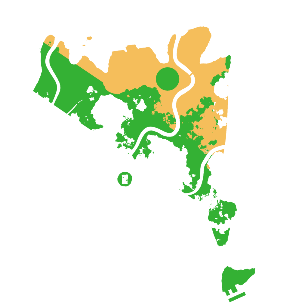 Biome Rust Map: Procedural Map, Size: 3500, Seed: 83710191