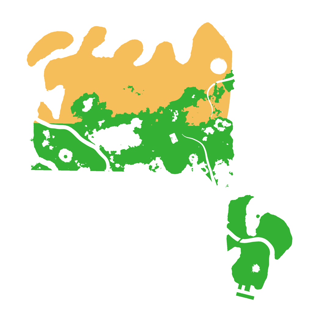 Biome Rust Map: Procedural Map, Size: 3500, Seed: 1467264694