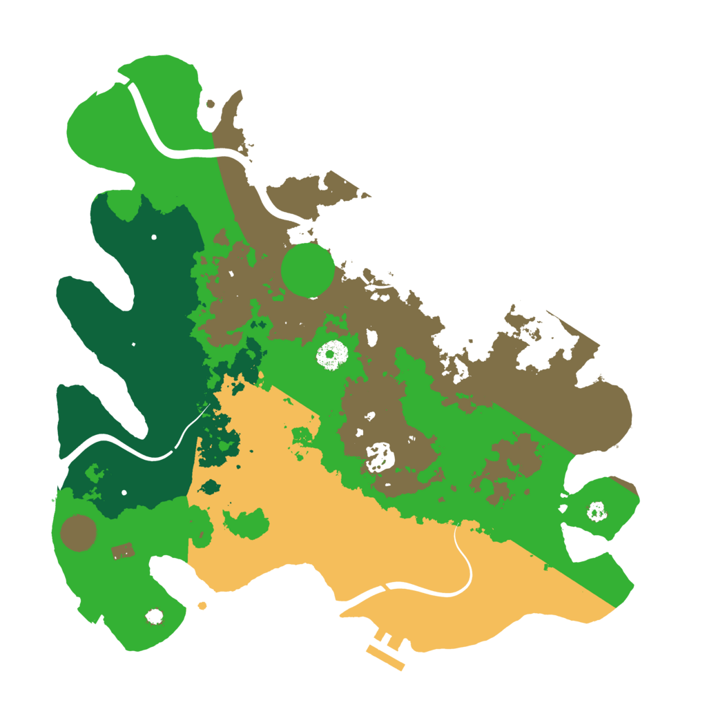 Biome Rust Map: Procedural Map, Size: 3500, Seed: 2013125063