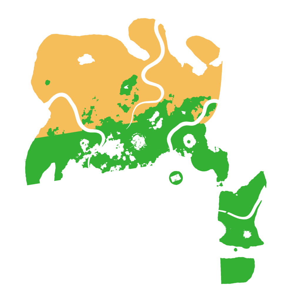 Biome Rust Map: Procedural Map, Size: 3500, Seed: 6533134