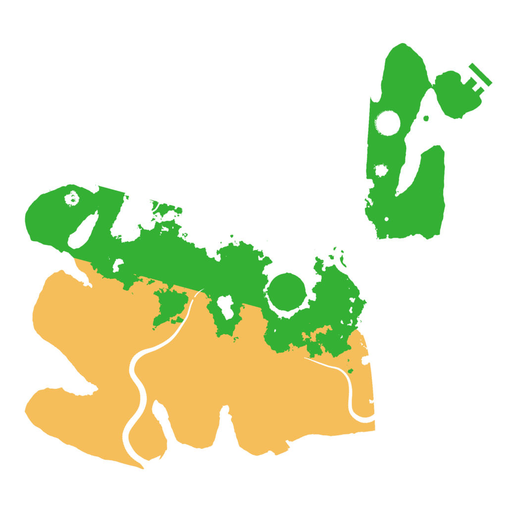 Biome Rust Map: Procedural Map, Size: 3600, Seed: 2627