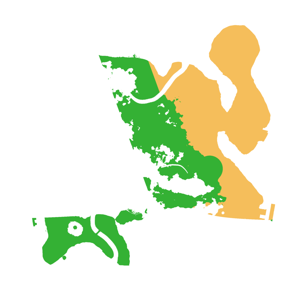 Biome Rust Map: Procedural Map, Size: 3000, Seed: 6681
