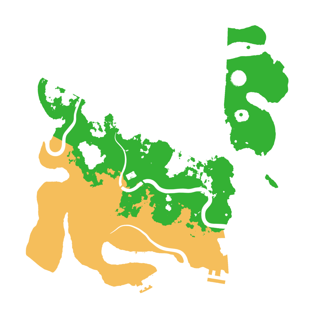 Biome Rust Map: Procedural Map, Size: 3500, Seed: 201052025