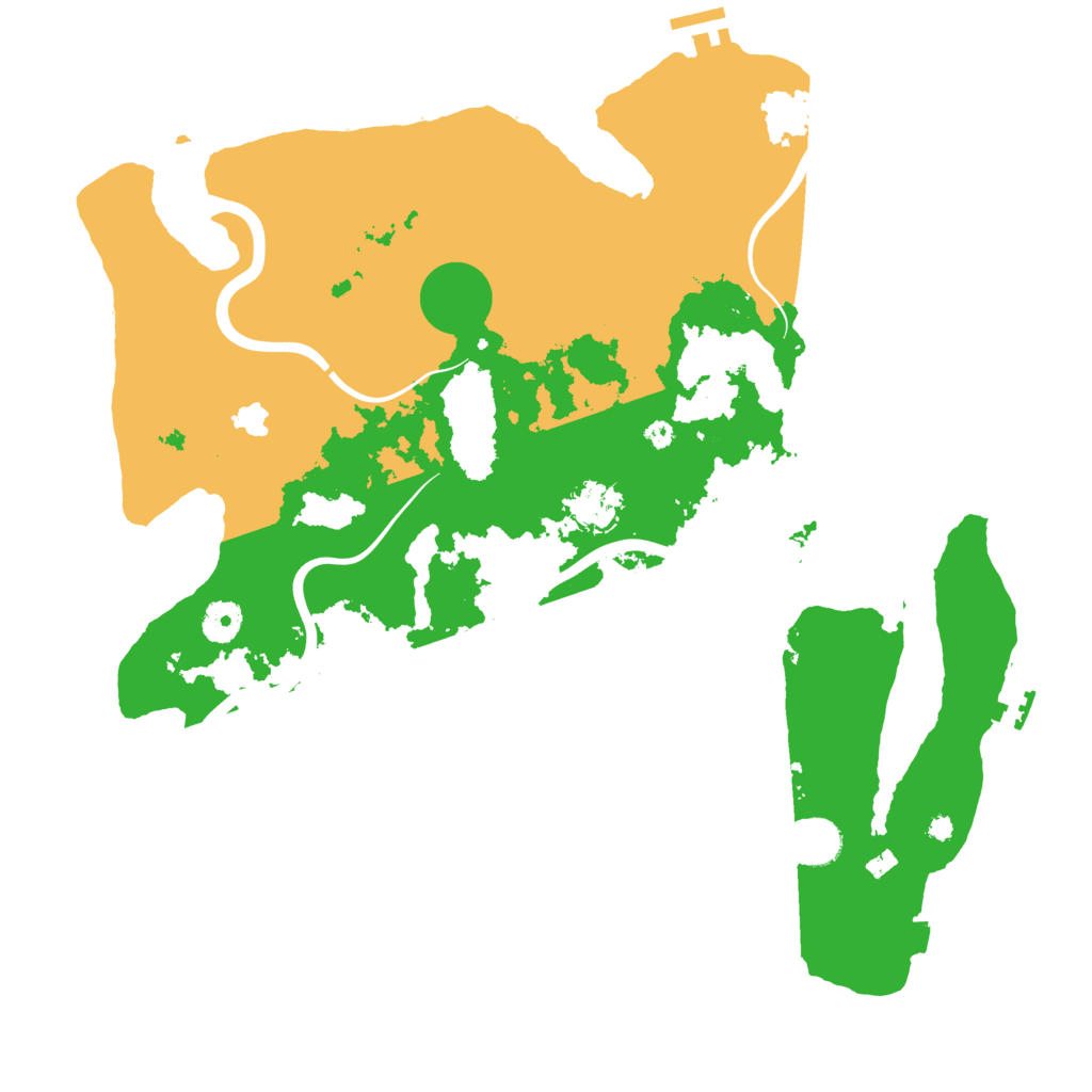 Biome Rust Map: Procedural Map, Size: 4000, Seed: 12423132