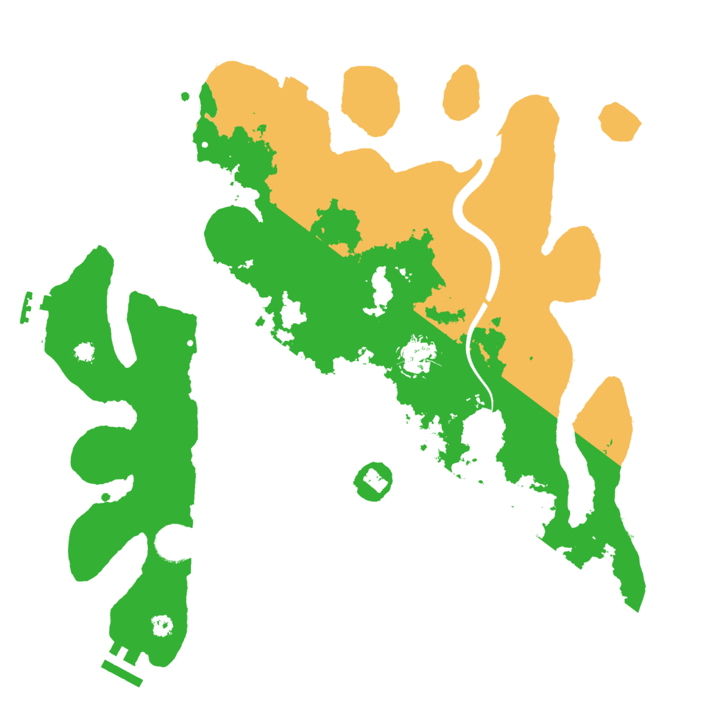 Biome Rust Map: Procedural Map, Size: 3300, Seed: 8675309