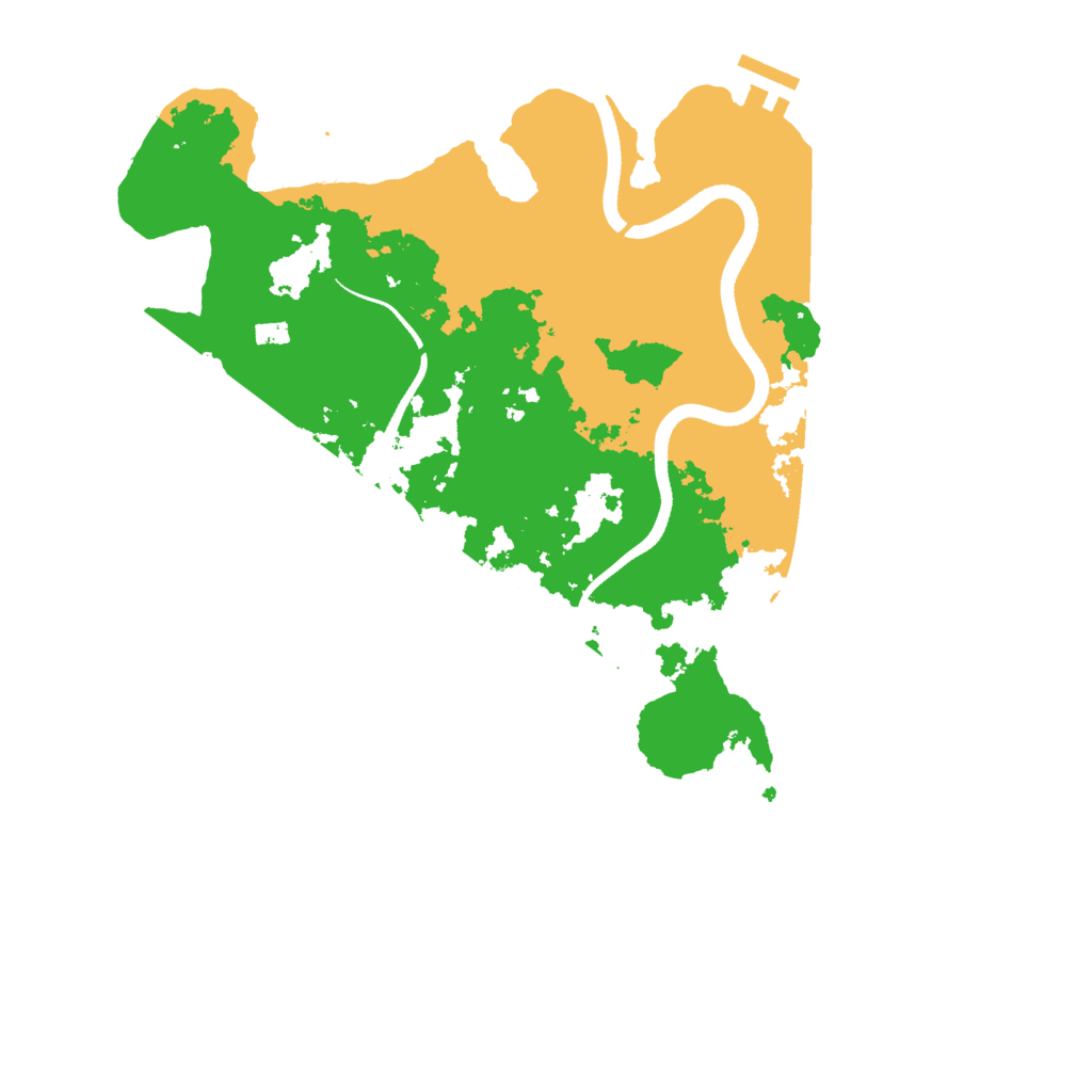 Biome Rust Map: Procedural Map, Size: 3500, Seed: 1554381867