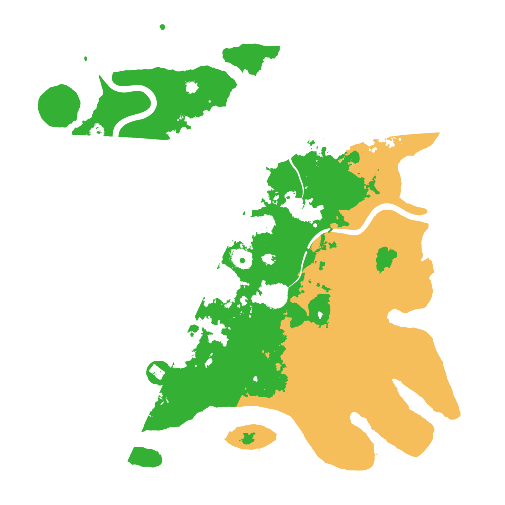Biome Rust Map: Procedural Map, Size: 3700, Seed: 116524732