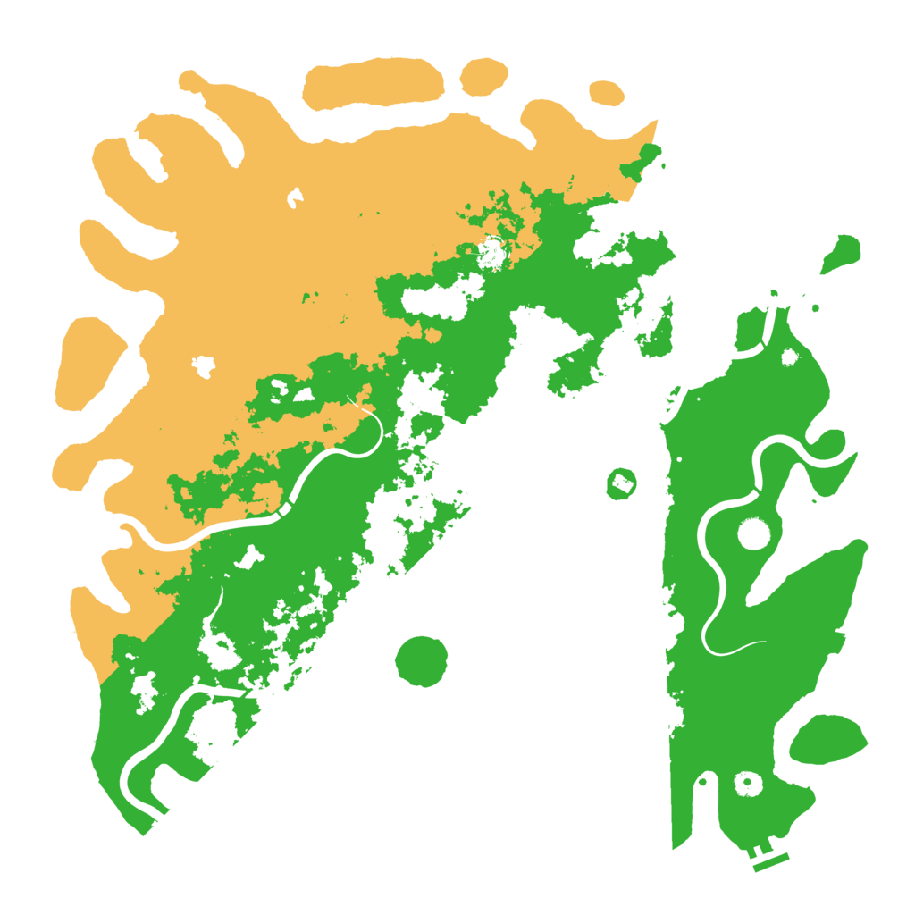 Biome Rust Map: Procedural Map, Size: 5000, Seed: 2435