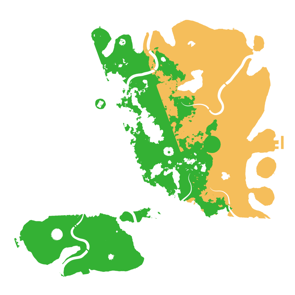 Biome Rust Map: Procedural Map, Size: 4550, Seed: 23936164