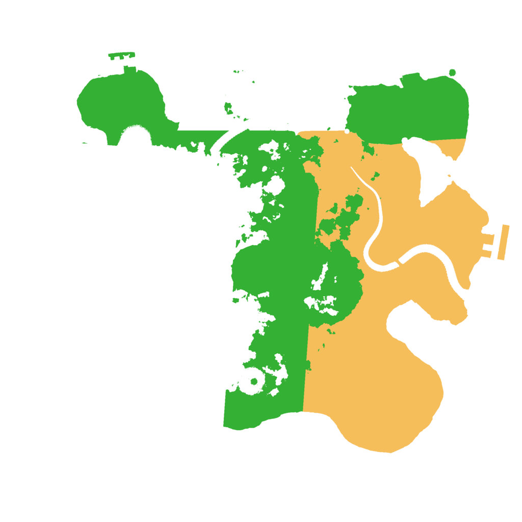 Biome Rust Map: Procedural Map, Size: 3000, Seed: 848627