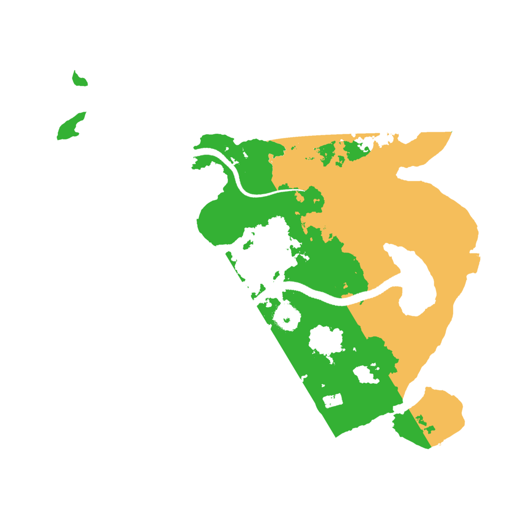 Biome Rust Map: Procedural Map, Size: 3000, Seed: 21245