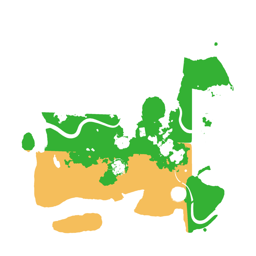 Biome Rust Map: Procedural Map, Size: 3000, Seed: 1204
