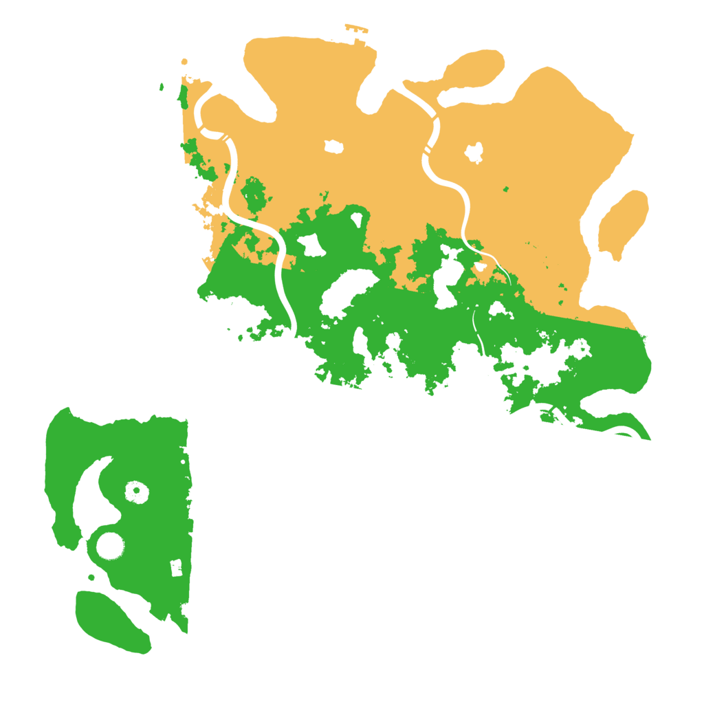 Biome Rust Map: Procedural Map, Size: 4500, Seed: 347225429