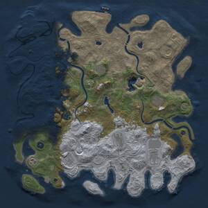 Thumbnail Rust Map: Procedural Map, Size: 4500, Seed: 347225429, 15 Monuments