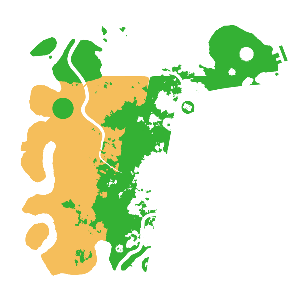 Biome Rust Map: Procedural Map, Size: 3800, Seed: 1305043910