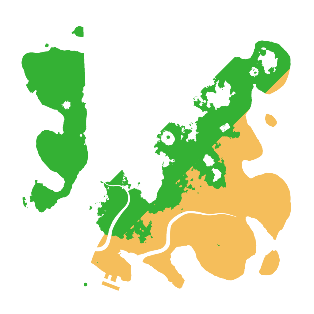 Biome Rust Map: Procedural Map, Size: 3500, Seed: 1322136595
