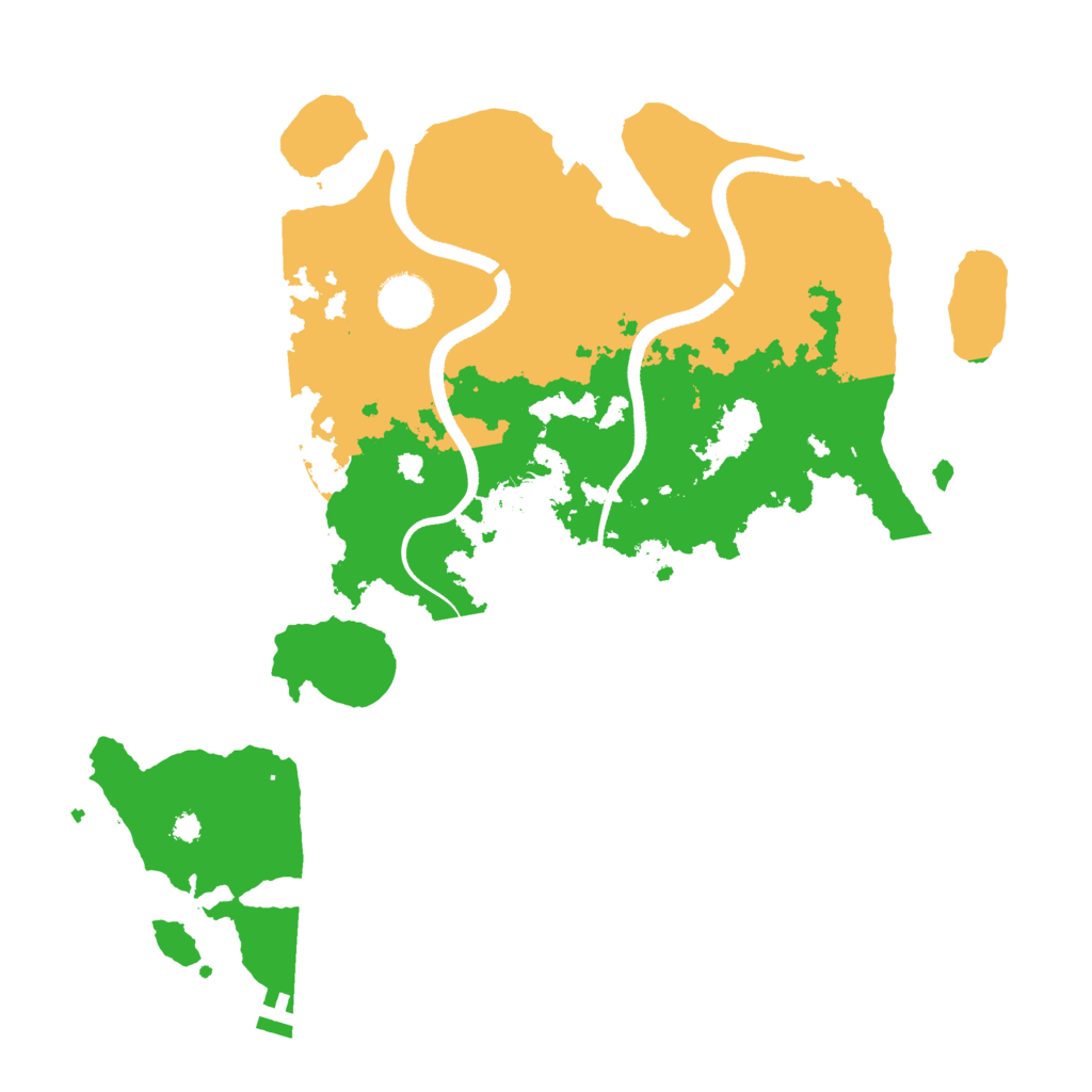 Biome Rust Map: Procedural Map, Size: 3500, Seed: 502502502