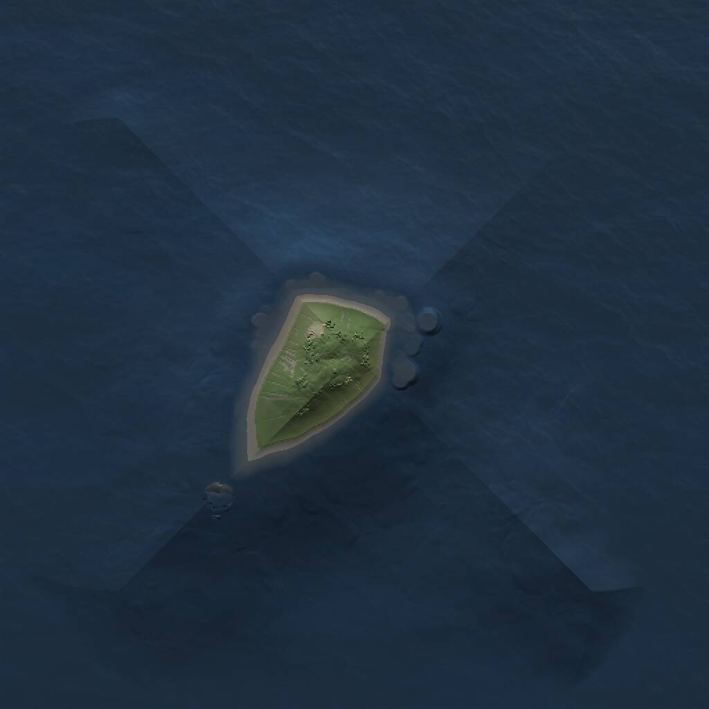 Rust Map: Procedural Map, Size: 1000, Seed: 1622533096, 1 Monuments