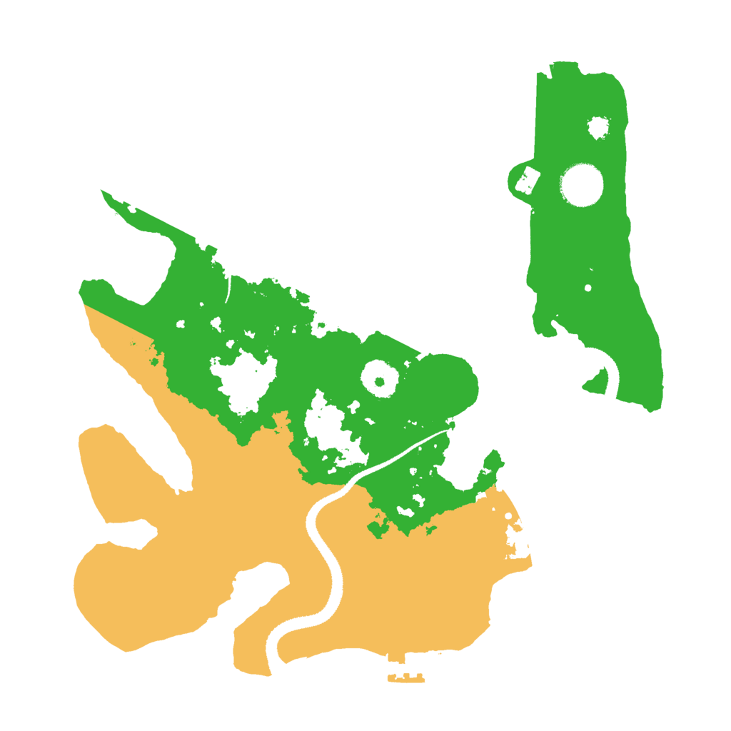 Biome Rust Map: Procedural Map, Size: 3000, Seed: 2040