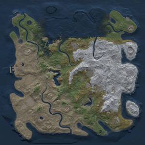Thumbnail Rust Map: Procedural Map, Size: 4800, Seed: 3563457, 17 Monuments