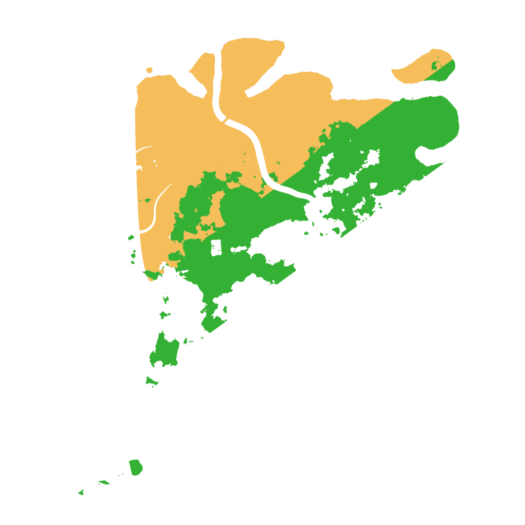 Biome Rust Map: Procedural Map, Size: 3500, Seed: 400720366