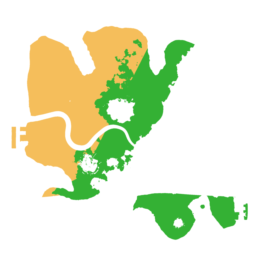 Biome Rust Map: Procedural Map, Size: 2500, Seed: 1117