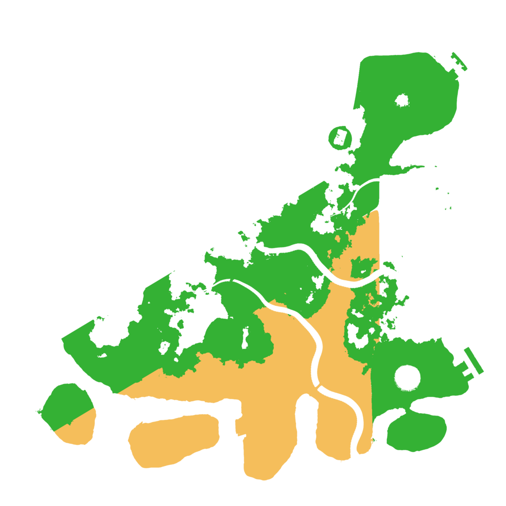 Biome Rust Map: Procedural Map, Size: 3500, Seed: 264871